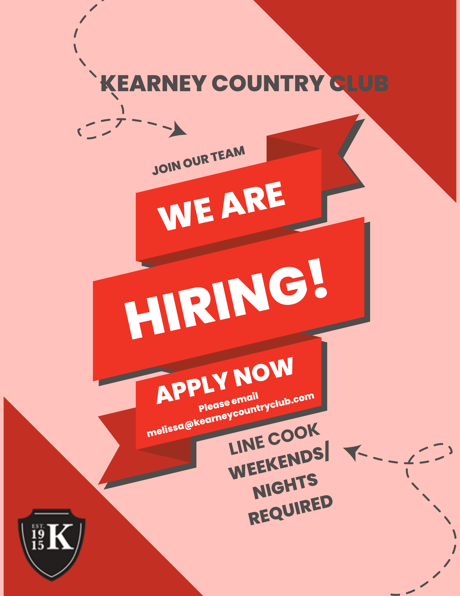 We're Hiring! Line Cooks